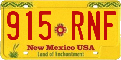 NM license plate 915RNF