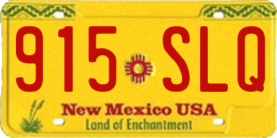 NM license plate 915SLQ