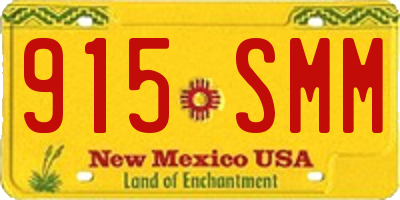 NM license plate 915SMM