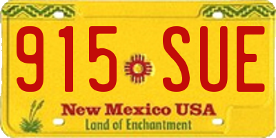 NM license plate 915SUE