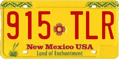 NM license plate 915TLR