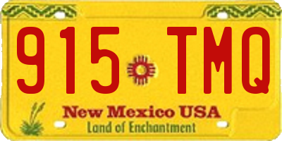 NM license plate 915TMQ
