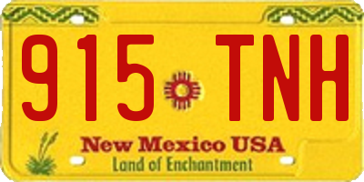 NM license plate 915TNH