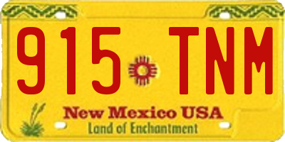 NM license plate 915TNM