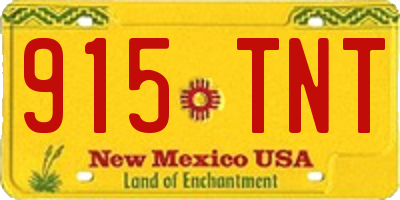 NM license plate 915TNT