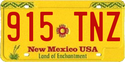 NM license plate 915TNZ