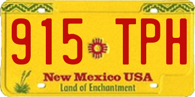 NM license plate 915TPH