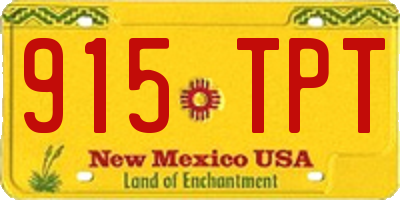 NM license plate 915TPT