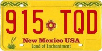 NM license plate 915TQD