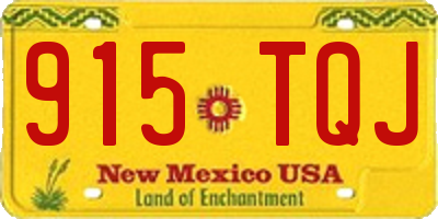 NM license plate 915TQJ