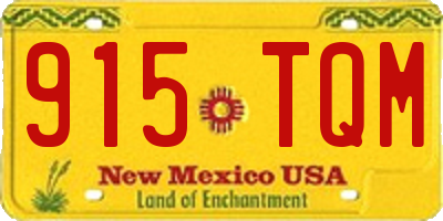 NM license plate 915TQM