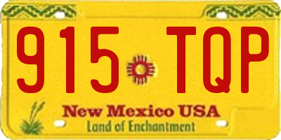 NM license plate 915TQP