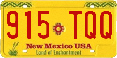 NM license plate 915TQQ