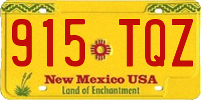 NM license plate 915TQZ