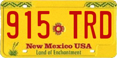 NM license plate 915TRD