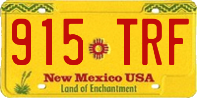 NM license plate 915TRF