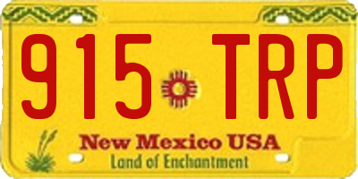 NM license plate 915TRP