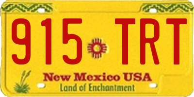 NM license plate 915TRT