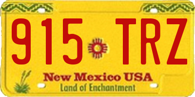 NM license plate 915TRZ
