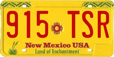 NM license plate 915TSR