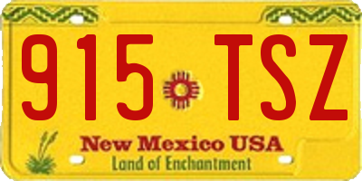NM license plate 915TSZ