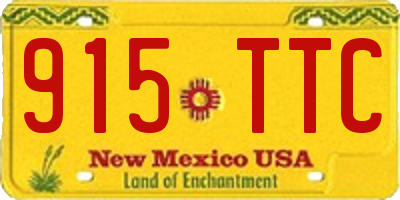 NM license plate 915TTC