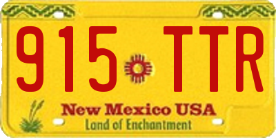 NM license plate 915TTR