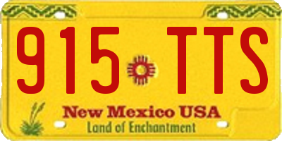 NM license plate 915TTS