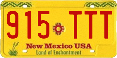 NM license plate 915TTT