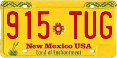 NM license plate 915TUG