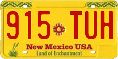 NM license plate 915TUH