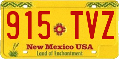 NM license plate 915TVZ