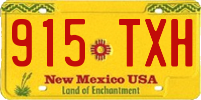 NM license plate 915TXH