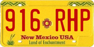 NM license plate 916RHP