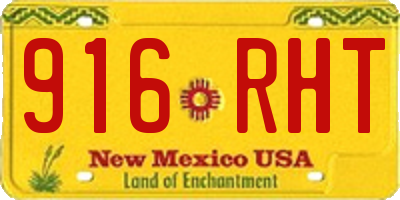 NM license plate 916RHT