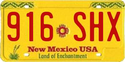 NM license plate 916SHX