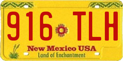 NM license plate 916TLH