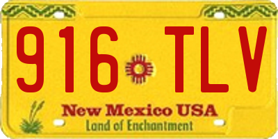 NM license plate 916TLV