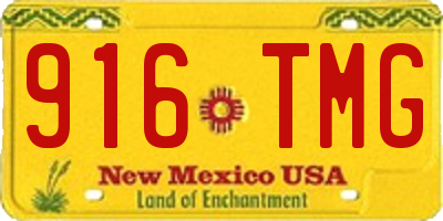NM license plate 916TMG