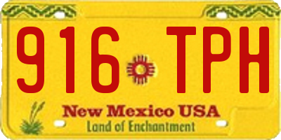 NM license plate 916TPH