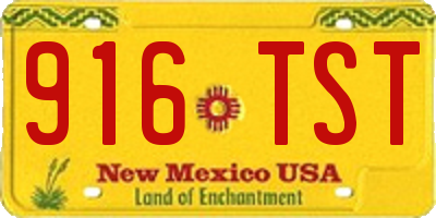 NM license plate 916TST
