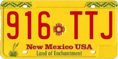 NM license plate 916TTJ