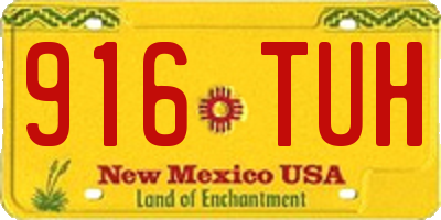 NM license plate 916TUH