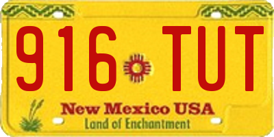 NM license plate 916TUT