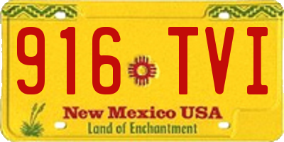 NM license plate 916TVI
