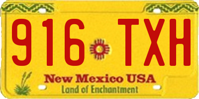 NM license plate 916TXH