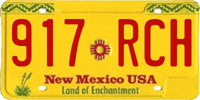 NM license plate 917RCH
