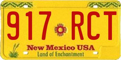 NM license plate 917RCT