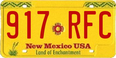 NM license plate 917RFC