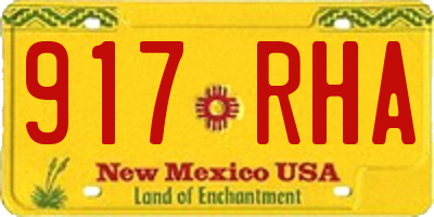 NM license plate 917RHA